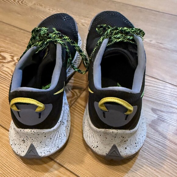 Nike Pegasus Trail 3 Men's Running Shoes Size 10 Black Green - Picture 4 of 8